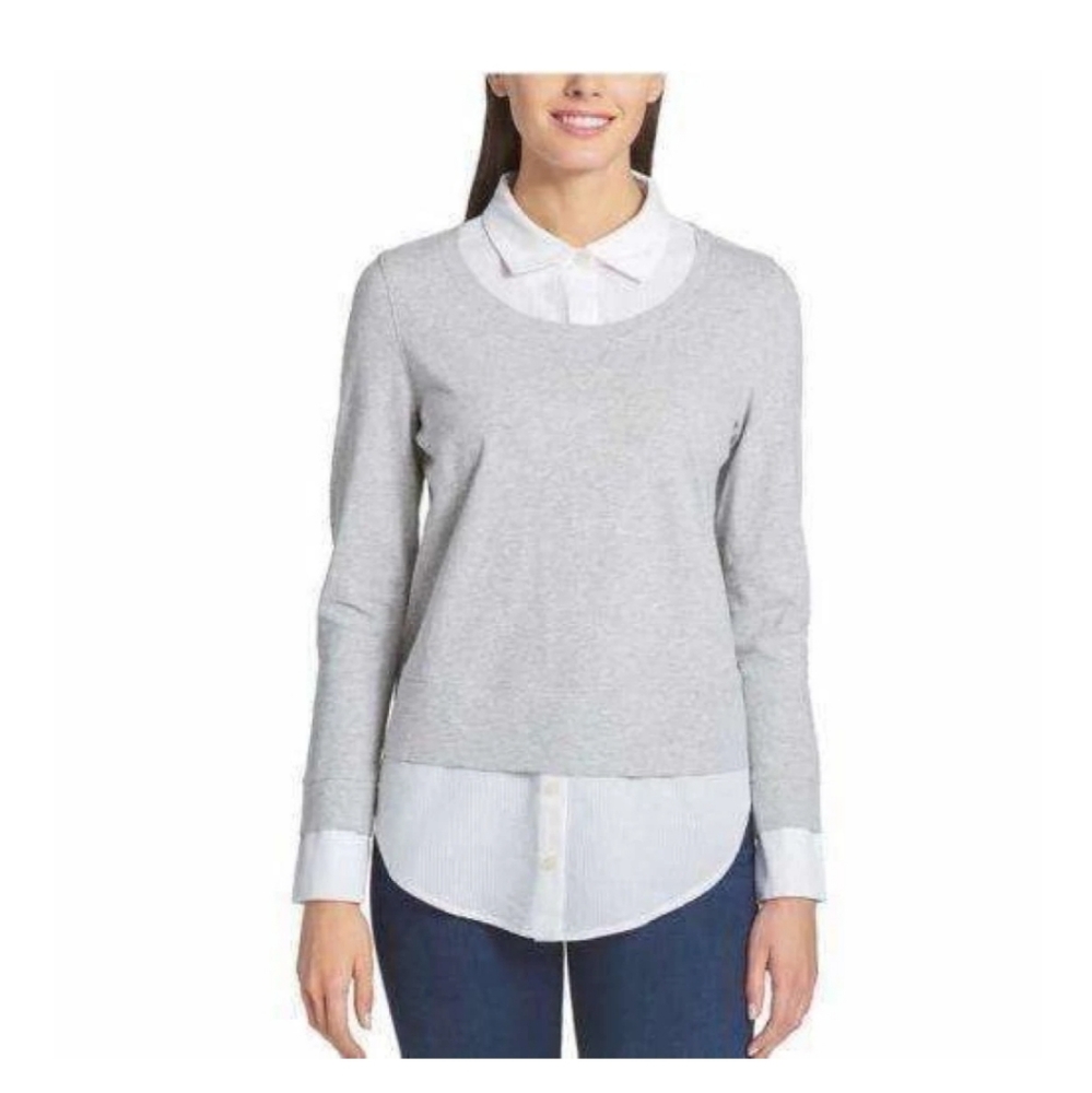 Tommy Hilfiger Two-Fer Layered Pullover Top